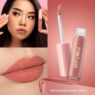Pinkflash: L01 Melting Matte Lipcream-N01# Canvas