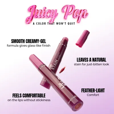 Lamel: Lip Stain Hydrating Lip Tint 02 Passion Lamel: Lip Stain Hydrating Lip Tint 02 Passion