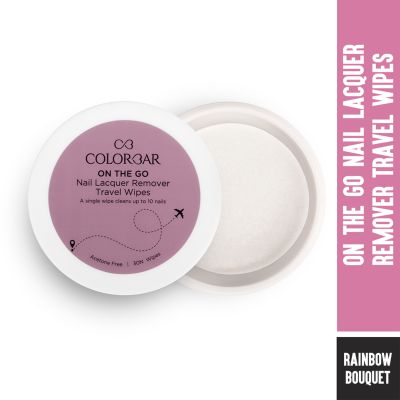 Colorbar: On The Go Nail Lacquer Remover Wipes Rainbow Bouquet - 007