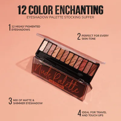 L.A. Colors: L.A. Colors 12 Color Enchanting Eyeshadow Palette Stocking Suffer
