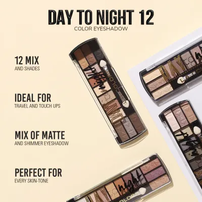 L.A. Colors: L.A. Colors Day to Night 12 Color Eyeshadow