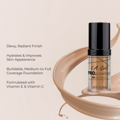 L.A.Girl: Pro coverage Hd Foundation Nude Beige