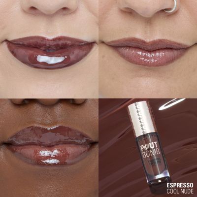 Makeup Revolution: Pout Bomb Plumping Gloss Espresso Cool Nude
