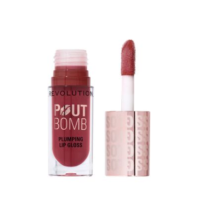 Makeup Revolution: Pout Bomb Plumping Gloss Rosewood Rose Pink