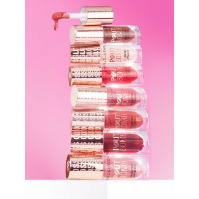 Makeup Revolution: Pout Bomb Shimmer Gloss Glimmer Nude