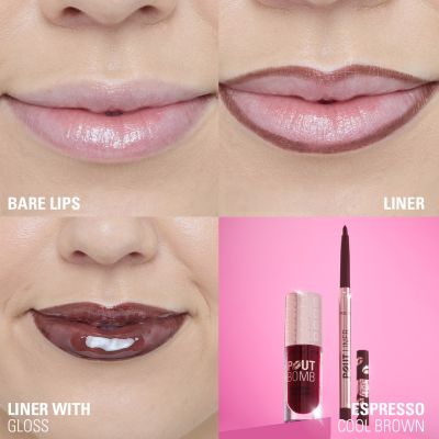 Makeup Revolution: Pout Bomb Plumping Lip Liner Espresso Cool Brown
