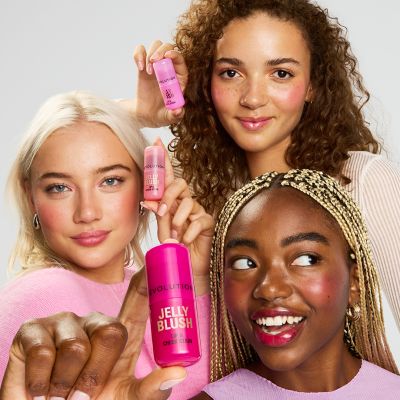 Makeup Revolution: Jelly Blush Stick Lip and Cheek Stain Strawberry Pink