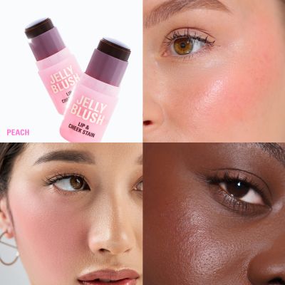 Makeup Revolution: Jelly Blush Stick Lip and Cheek Stain Peach Orange