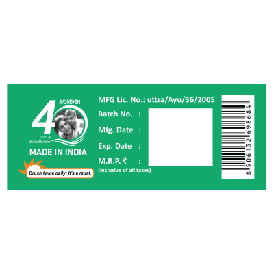Dr. Morepen: Herbal Toothpaste with Bamboo Toothbrush -100 gm Pack of 4