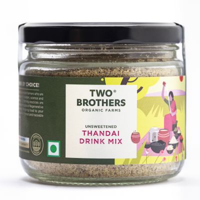 Two Brothers Organic Farms: Healthy Thandai Drink Mix - Masala Powder, 150 gm