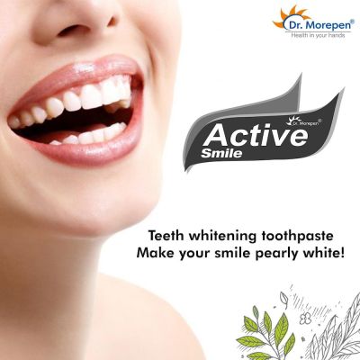 Dr. Morepen: Charcoal Toothpaste with Bamboo Toothbrush - 100gm