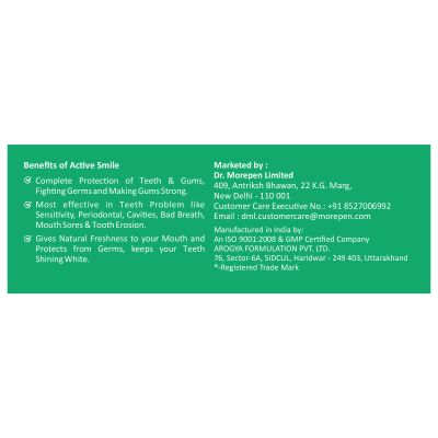 Dr. Morepen: Herbal Toothpaste with Bamboo Toothbrush -100 gm