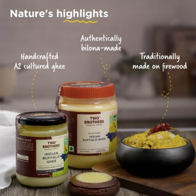 Two Brothers Organic Farms: Organic Buffalo Ghee (1000ml)