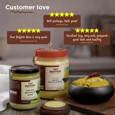 Two Brothers Organic Farms: Organic Buffalo Ghee (1000ml)