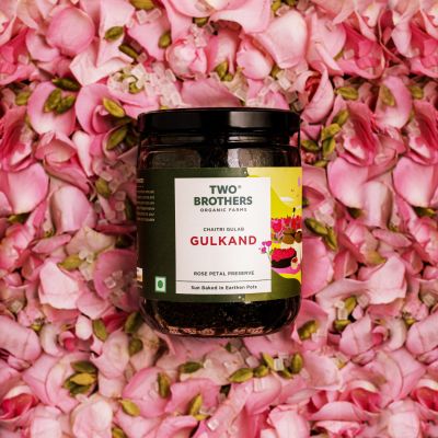 Two Brothers Organic Farms: Natural Gulkand | Rose Petal Jam (300G)