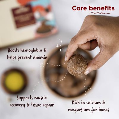 Two Brothers Organic Farms: Hand-Rolled Nachni Satva Laddoos - 175gm