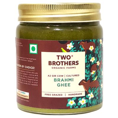 Two Brothers Organic Farms: A2 Gir Cow Ghee (Brahmi) 250Ml