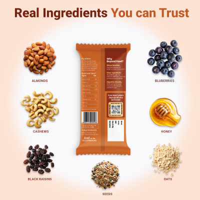 Beyond Food: Energy Bars - Peanut Butter (Pack of 6)