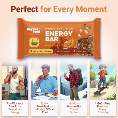 Beyond Food: Energy Bars - Peanut Butter (Pack of 6)
