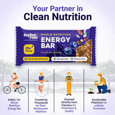 Beyond Food: Energy Bars - Fresh Blueberry (Pack of 6)