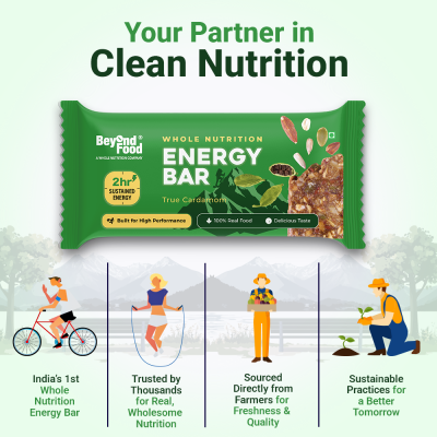 Beyond Food: Energy Bars - True Cardamom (Pack of 6)