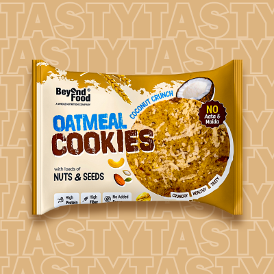Beyond Food: Oatmeal Cookies - Coconut Crunch (Pack of 12)