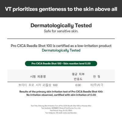 VT Cosmetics:  Pro Cica Reedle Shot 100