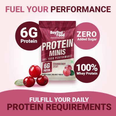 Beyond Food: Protein Minis - Cranberry Zest (Pack of 6)