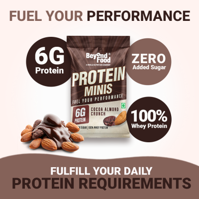 Beyond Food: Protein Minis - Cocoa Almond Crunch (Pack of 6)