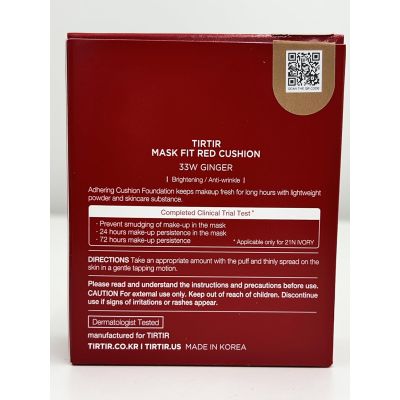 Tirtir: Mask Fit Red Cushion 33W Ginger 18g