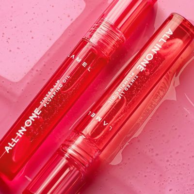 Lamel: All in One Lip Tinted Plumping Oil 402-Pink Sparkle Lamel: All in One Lip Tinted Plumping Oil 402-Pink Sparkle