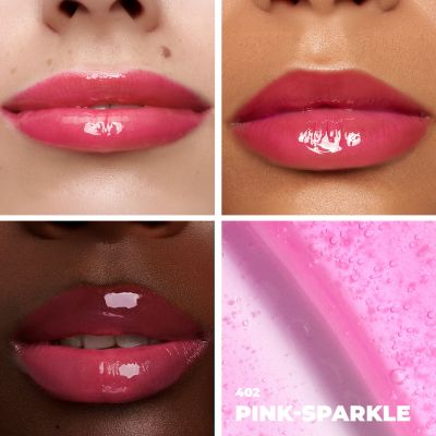 Lamel: All in One Lip Tinted Plumping Oil 402-Pink Sparkle Lamel: All in One Lip Tinted Plumping Oil 402-Pink Sparkle