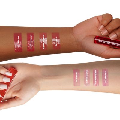 Lamel: All in One Lip Tinted Plumping Oil 402-Pink Sparkle Lamel: All in One Lip Tinted Plumping Oil 402-Pink Sparkle