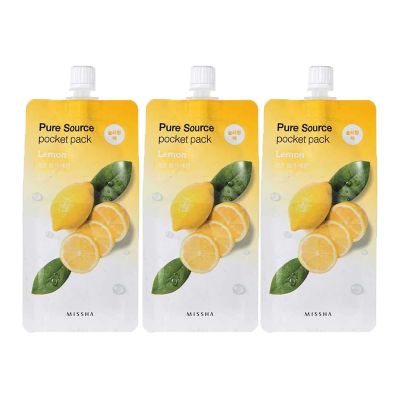 Missha: Pure Source Pocket Pack (Lemon) - 10ml (Pack 3)
