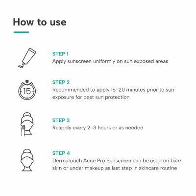 Dermatouch: Acne Pro SPF 50 PA+++ Sunscreen 30gm