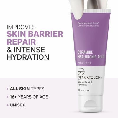 Dermatouch: Ceramide Hyaluronic Acid Moisturizer for intense moisturization and barrier repair 50G