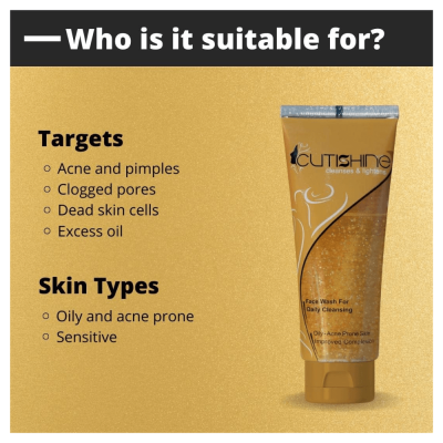 Ethiglo: Cutishine Anti Acne Face Wash 70ml