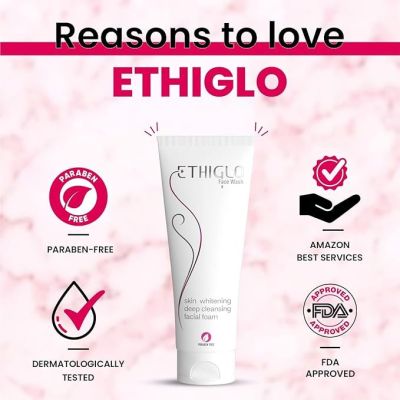 Ethiglo: Ethiglo-face-wash Face WashNicotinamide protects against infections, while micro globules provide extra exfoliation 200gm