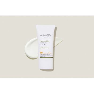 Mary&May: CICA Soothing Sun Cream SPF50+ PA++++ 50ml Mary&May: CICA Soothing Sun Cream SPF50+ PA++++ 50ml