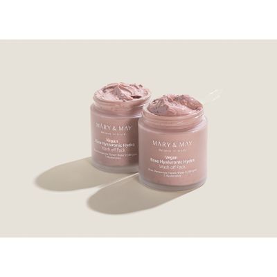 Mary&May: Rose Hyaluronic Hydra Wash off Pack 125g Mary&May: Rose Hyaluronic Hydra Wash off Pack 125g