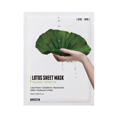 Rovectin: Calming Lotus Sheet Mask 5ea 125ml