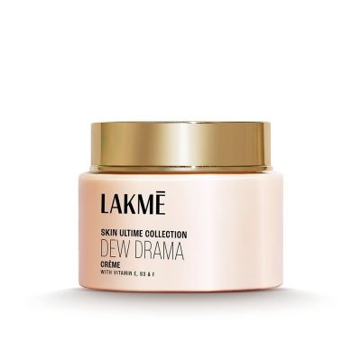 Lakme: Dew Drama Gel Creme, Pro-Ceramides, Vit E + Vit B3 + Vit F 50gm Lakme: Dew Drama Gel Creme, Pro-Ceramides, Vit E + Vit B3 + Vit F 50gm