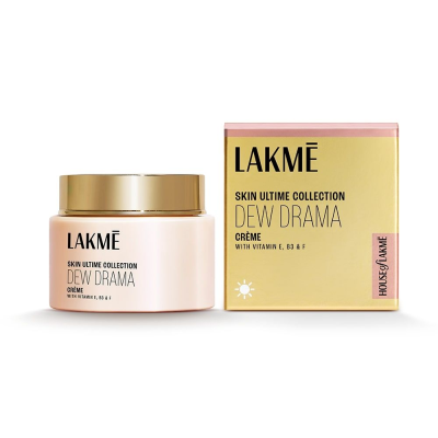 Lakme: Dew Drama Gel Creme, Pro-Ceramides, Vit E + Vit B3 + Vit F 50gm Lakme: Dew Drama Gel Creme, Pro-Ceramides, Vit E + Vit B3 + Vit F 50gm