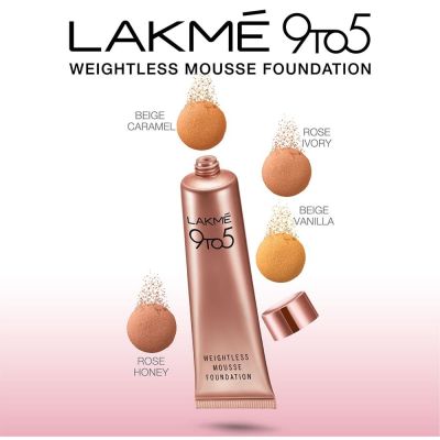 Lakme: 9 to 5 Powerplay Mousse Foundation Beige Vanilla Lakme: 9 to 5 Powerplay Mousse Foundation Beige Vanilla