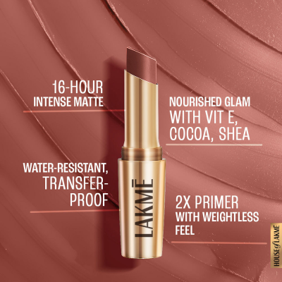 Lakme: 9 to 5 Powerplay Priming Matte Lipstick Red Letter Lakme: 9 to 5 Powerplay Priming Matte Lipstick Red Letter