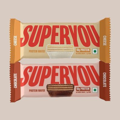 SuperYou: Snack Switch-Up: Choco & Cheese Combo(Pack of 10 each) | 10g Protein, 3g Fiber, No Added Sugar 400g
