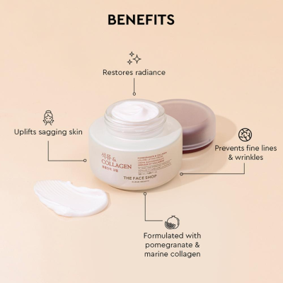 The Face Shop: Pomegranate And Collagen Volume Lifting Cream (50ml)