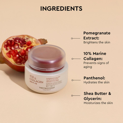 The Face Shop: Pomegranate And Collagen Volume Lifting Cream (50ml)