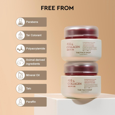 The Face Shop: Pomegranate And Collagen Volume Lifting Cream (50ml)