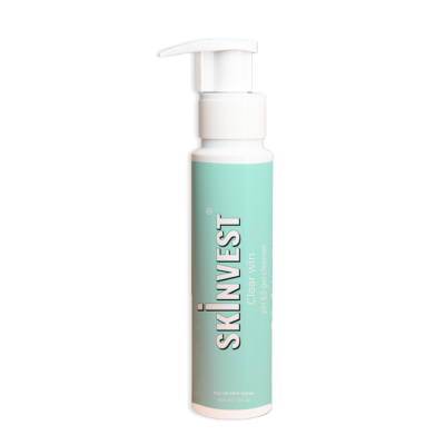 Skinvest: Clear Win Face Cleanser for pimple, acne and dark spots - 100ml | With Aloe Vera, Salicylic Acid 1% | Brightens & Hydrates Skin, Reduces Dark Spots & Blackheads | For All Skin - Men & Women